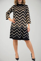 Twinset Milano Abito Donna con Inserti Fantasia in Lurex