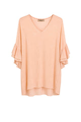 Twinset Milano Blusa Donna con Maniche ad Aletta