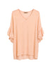 Twinset Milano Blusa Donna con Maniche ad Aletta