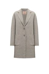 Cappotto Twinset lungo da donna monopetto in lana fronte