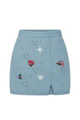 Twinset Milano Gonna in Filo con Ricami