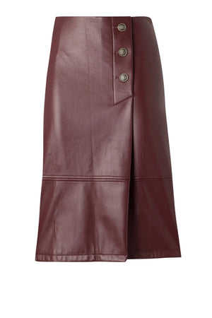 Twinset Milano Gonna longuette in ecopelle