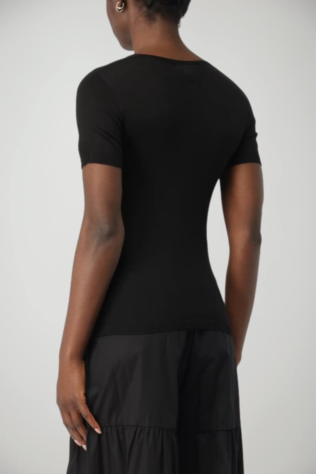 Maglia da donna Twinset in seta maniche corte retro