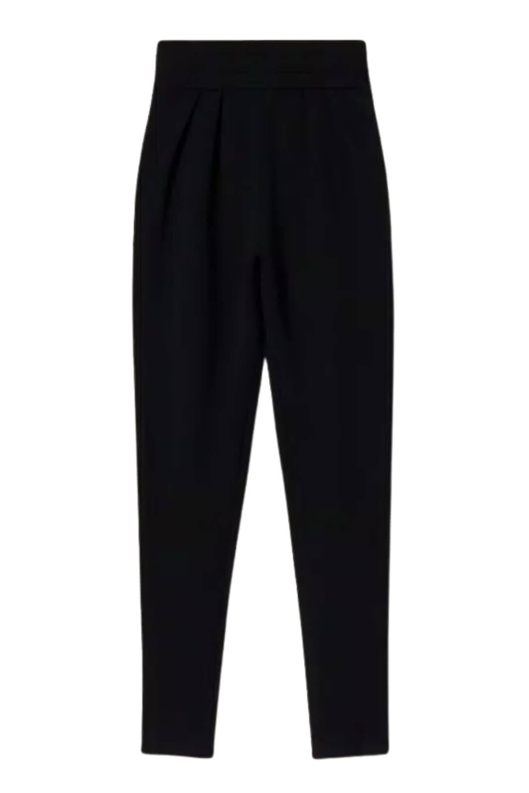 Twinset Milano Pantaloni Donna Vita Alta Slip On con Pinces
