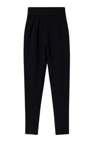 Twinset Milano Pantaloni Donna Vita Alta Slip On con Pinces