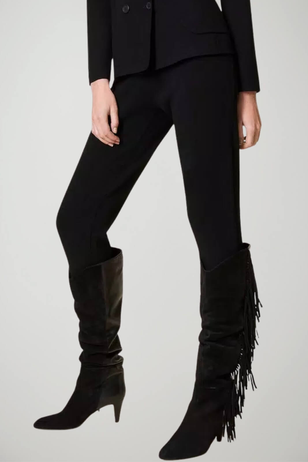 Twinset Milano Pantaloni Donna Vita Alta Slip On con Pinces
