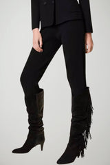 Twinset Milano Pantaloni Donna Vita Alta Slip On con Pinces
