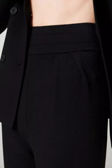 Twinset Milano Pantaloni Donna Vita Alta Slip On con Pinces