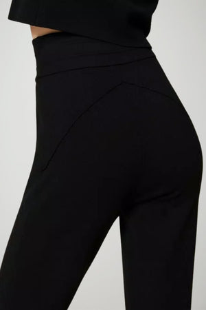 Twinset Milano Pantaloni Donna Vita Alta Slip On con Pinces