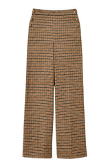 Twinset Milano Pantaloni Donna Wide Leg Fantasia Tartan
