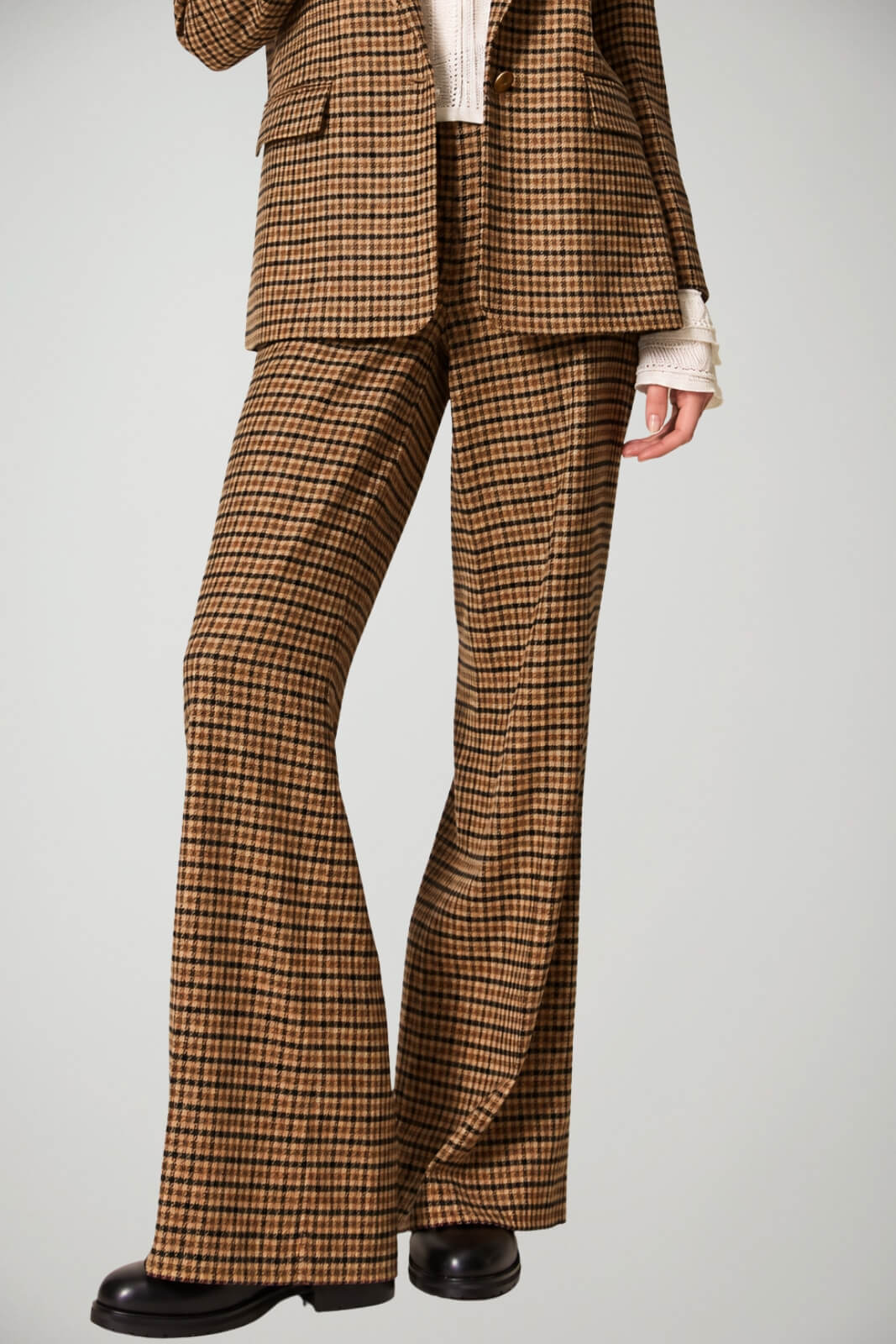 Twinset Milano Pantaloni Donna Wide Leg Fantasia Tartan