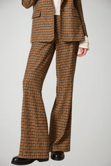 Twinset Milano Pantaloni Donna Wide Leg Fantasia Tartan