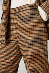 Twinset Milano Pantaloni Donna Wide Leg Fantasia Tartan