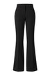 Twinset Milano Pantaloni Donna a Zampa Tinta Unita in Crepe