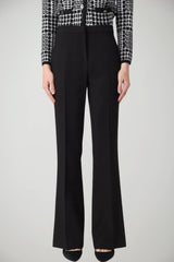 Twinset Milano Pantaloni Donna a Zampa Tinta Unita in Crepe