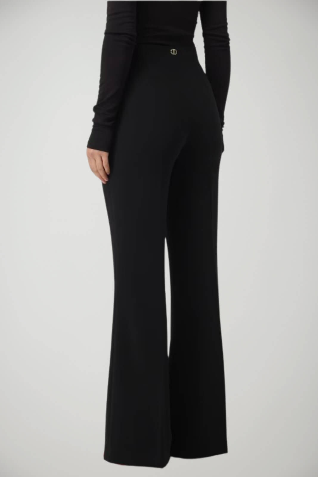 Pantaloni flare da donna Twinset tinta unita retro