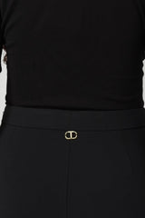 Pantaloni flare da donna Twinset tinta unita dettaglio