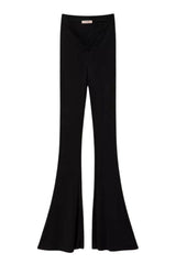 Pantaloni flare da donna Twinset in viscosa fronte