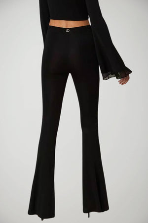 Pantaloni flare da donna Twinset in viscosa retro