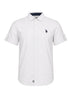 U.S. Polo Assn. Camicia Uomo in lino e cotone a maniche corte