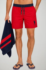 U.S. Polo Assn. Costume Uomo con elastico a contrasto di colore
