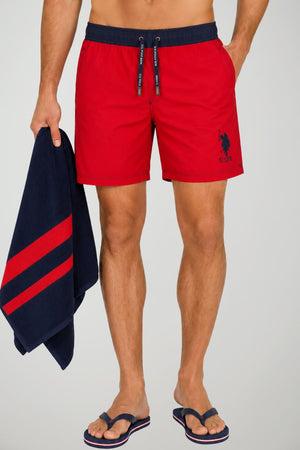 U.S. Polo Assn. Costume Uomo con elastico a contrasto di colore