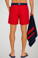 U.S. Polo Assn. Costume Uomo con elastico a contrasto di colore