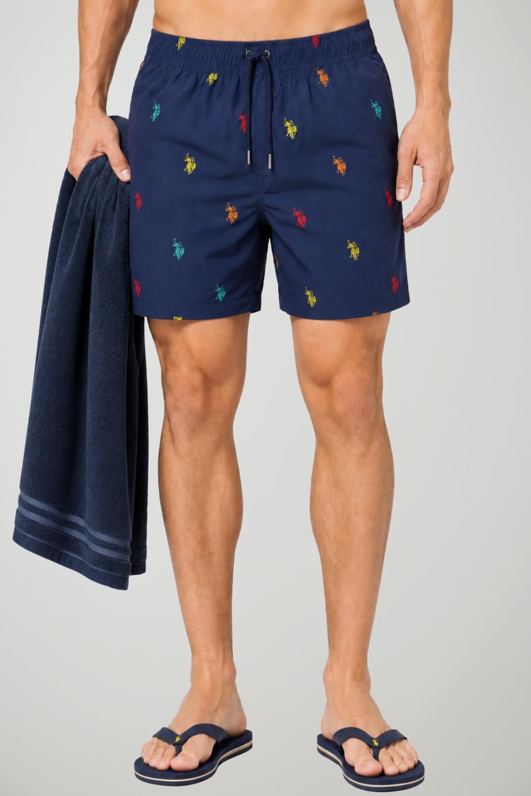 U.S. Polo Assn. Costume Uomo con loghi multicolore