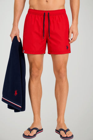 U.S. Polo Assn. Costume Uomo tinta unita con logo ricamato