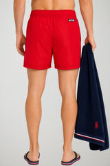 U.S. Polo Assn. Costume Uomo tinta unita con logo ricamato