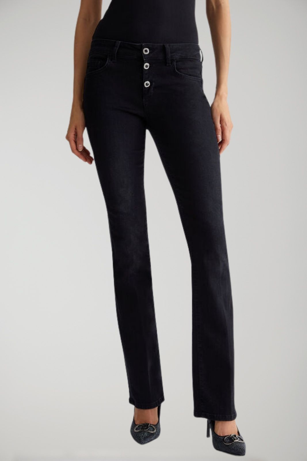 Vaqueros bootcut con botones para mujer de Liu Jo