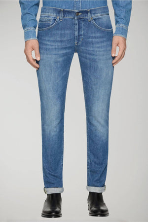 Dondup men's George skinny jeans in recycled stretch denim