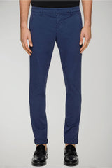 Dondup men's Gaubert slim trousers in lightweight gabardine