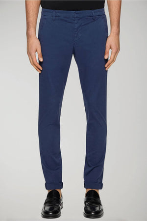 Dondup men's Gaubert slim trousers in lightweight gabardine