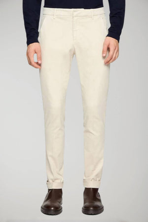 Pantalones Gaubert de corte entallado para hombre de Dondup en gabardina cálida