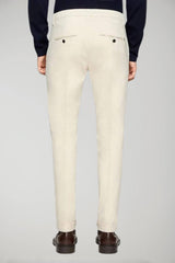 Pantalones Gaubert de corte entallado para hombre de Dondup en gabardina cálida