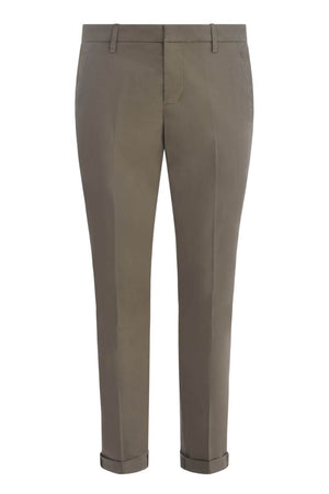 Dondup men's Gaubert slim trousers in lightweight gabardine