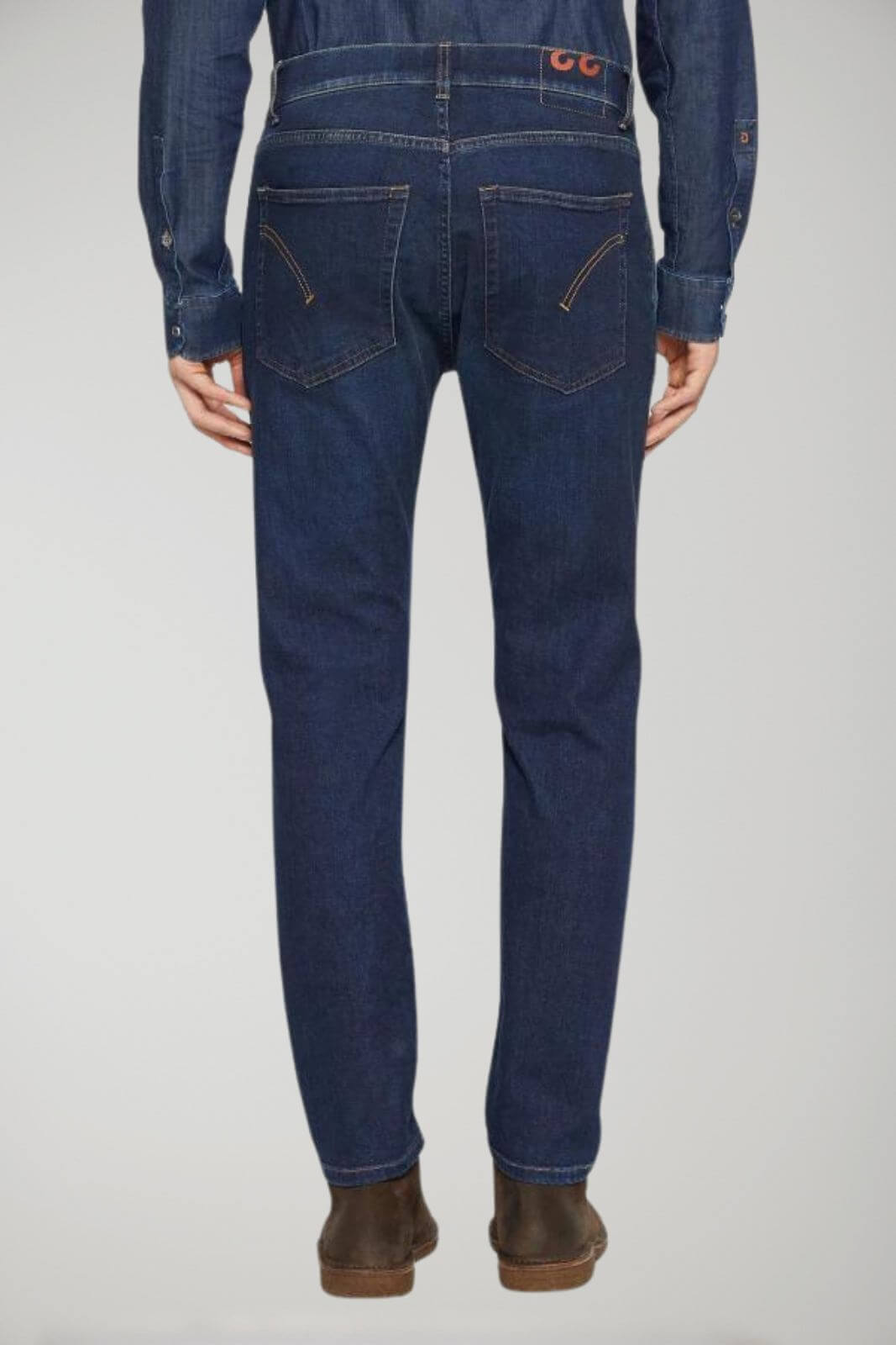 Dondup men's Jeff carrot jeans in stretch denim