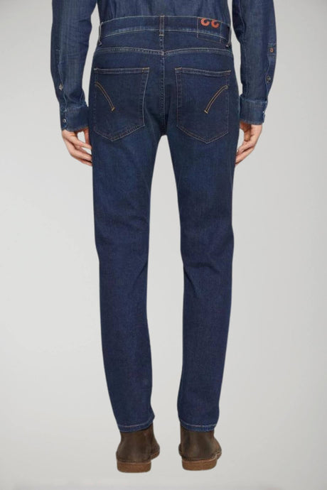 Dondup men's Jeff carrot jeans in stretch denim