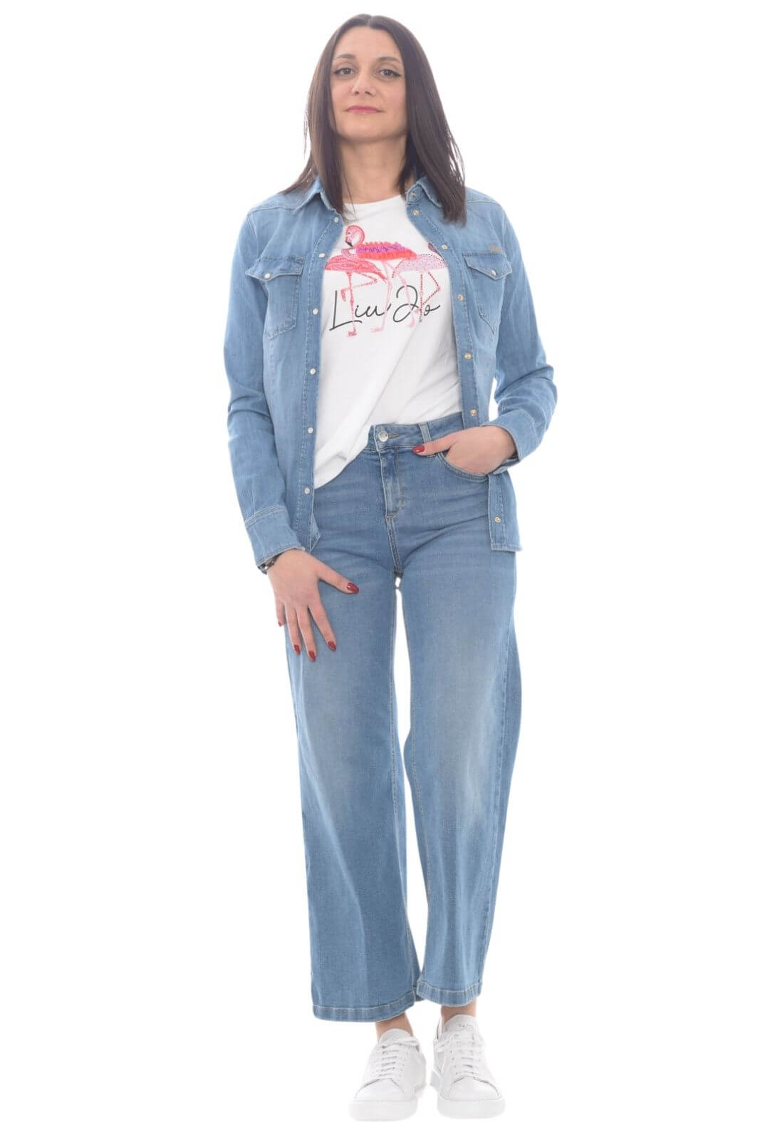Liu Jo camicia donna di jeans slim fit