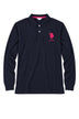 Us Polo Assn Polo Uomo Aust in jersey con maxi logo