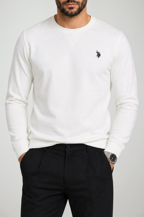 Us Polo Assn Felpa Uomo girocollo con logo