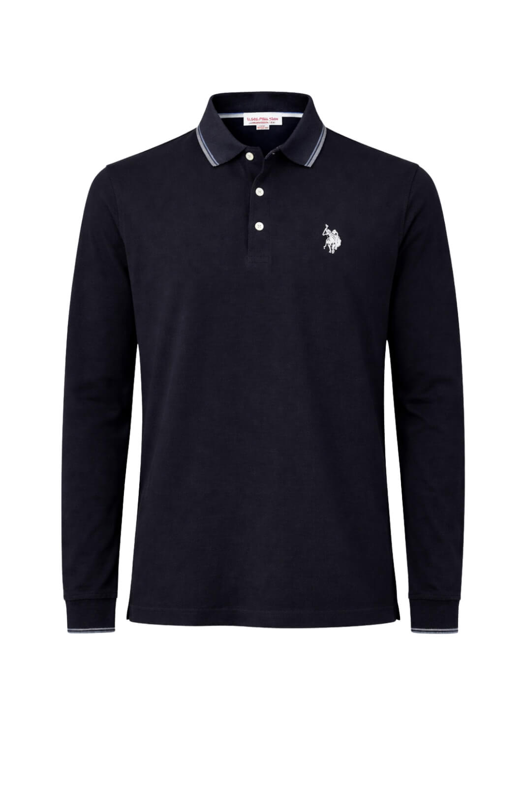 Us Polo Assn Polo Uomo in jersey a maniche lunghe