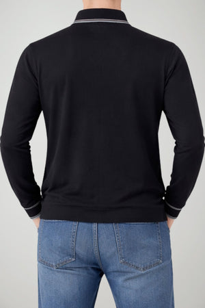 Us Polo Assn Polo Uomo in jersey a maniche lunghe
