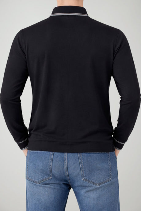 Us Polo Assn Polo Uomo in jersey a maniche lunghe