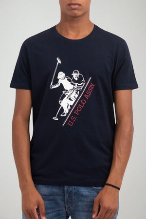 Us Polo Assn T-shirt Uomo con maxi stampa