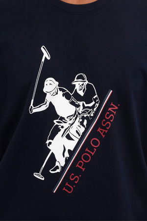 Us Polo Assn T-shirt Uomo con maxi stampa