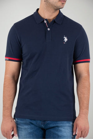 Polo da uomo Us Polo Assn in piquet a maniche corte