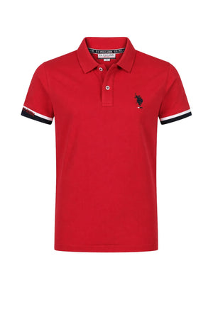 Polo da uomo Us Polo Assn in piquet a maniche corte