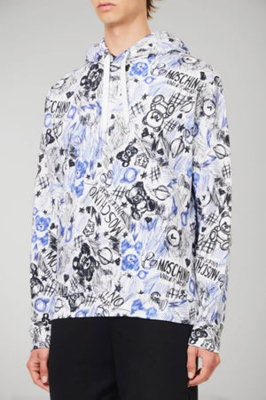 Moschino Underwear Men's Drawstring Sweatshirt